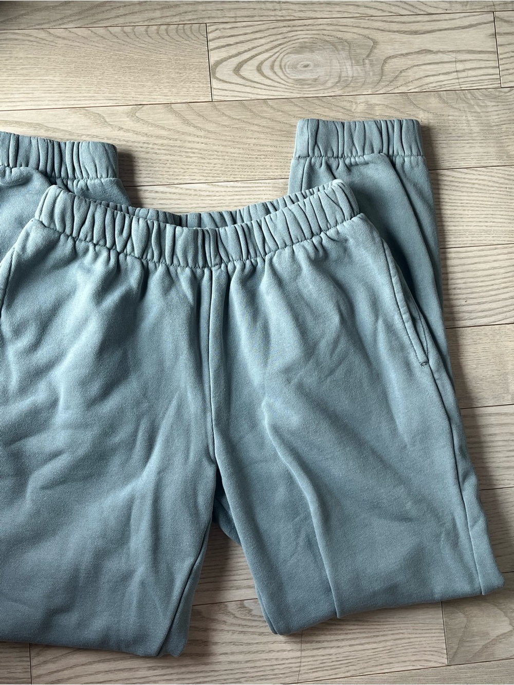 Brandy Melville Blue Elastic Waist Wide Sweatpants